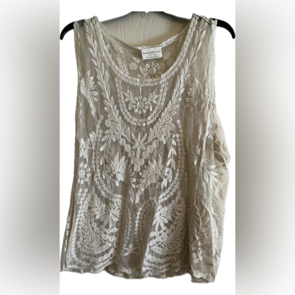 Bobbie Brooks Brand Lace Tank Top 1X Pre Loved